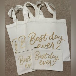 Best day ever tote bags and zipper pouches